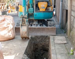 ガス配管工事イメージ・工事現場